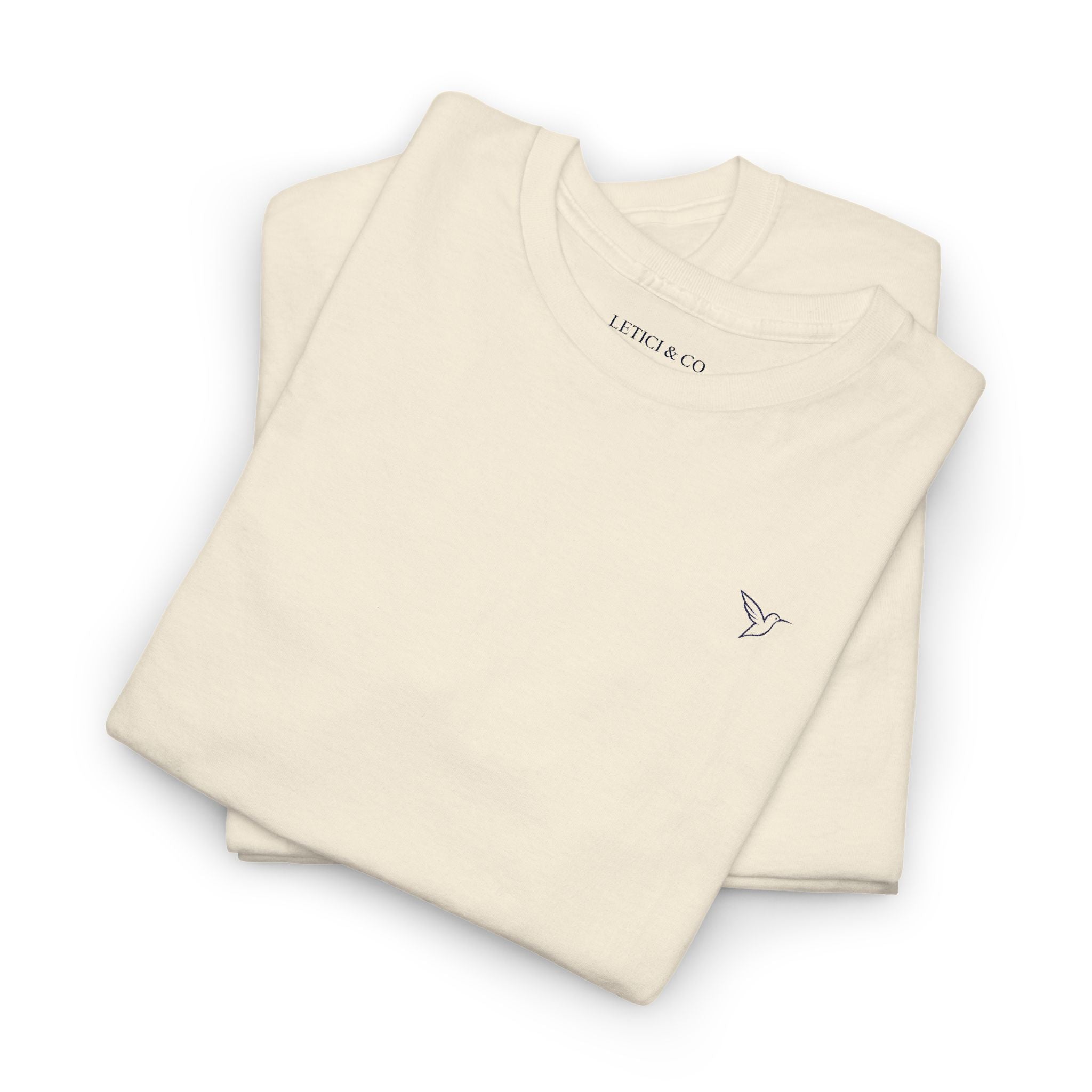 LETICI & CO— Signature T-Shirt (White & Sand)