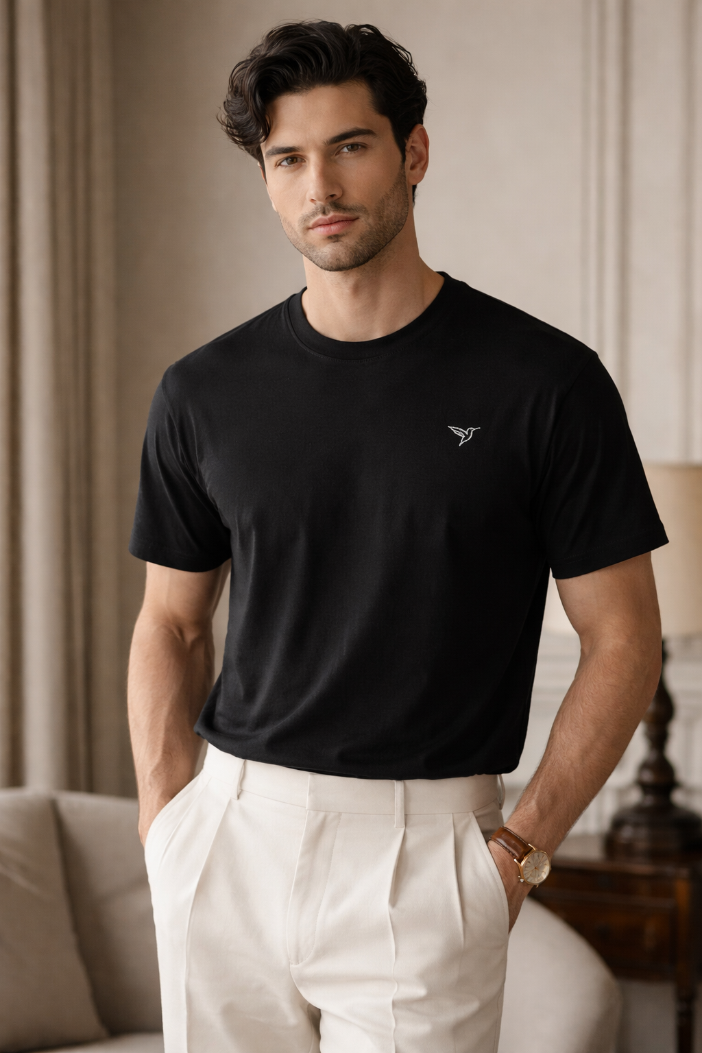 LETICI & CO — Signature T-Shirt (Black & Navy)