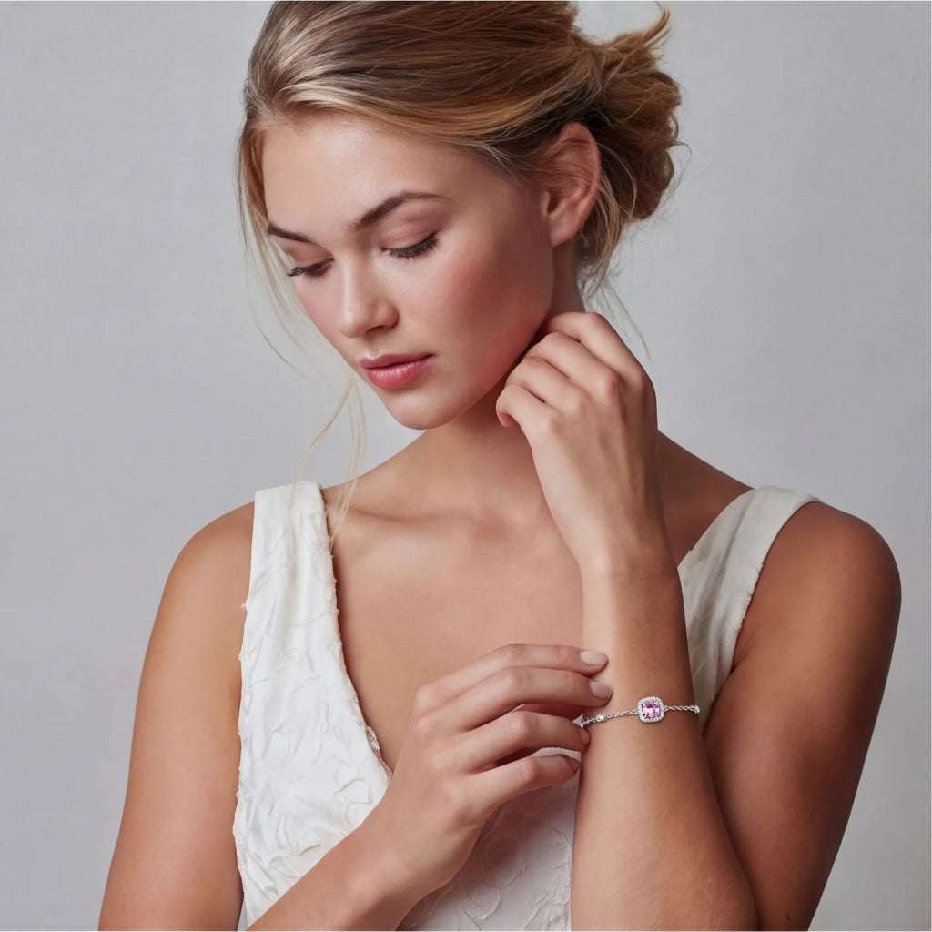 Blush Dreams Moissanite Bracelet by LETICI & CO