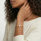Golden Spiral Pearl Bracelet by LETICI & CO