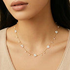 Celestial Pearl Stars Necklace by LETICI & CO