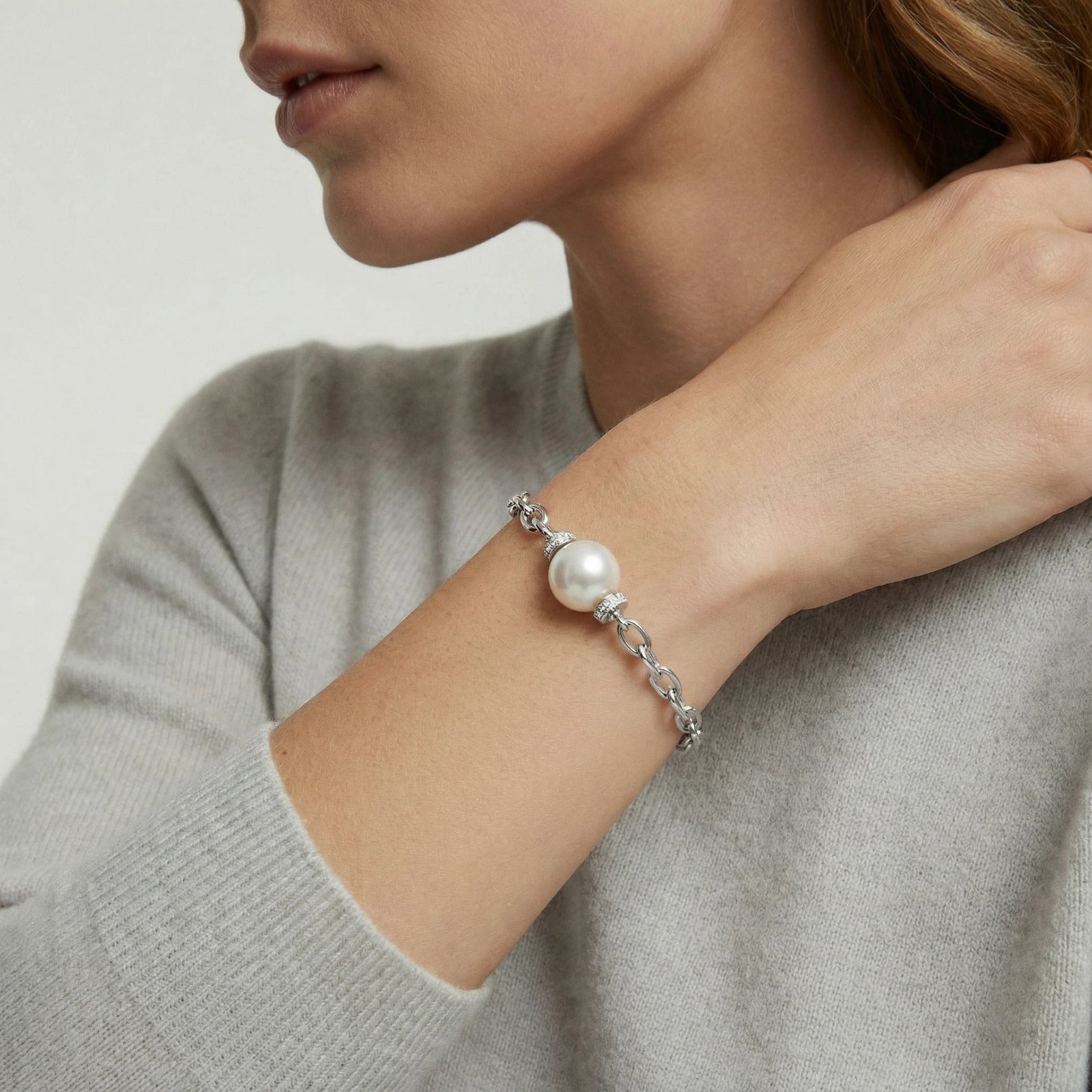 Pearl Chain Bracelet by LETICI & CO