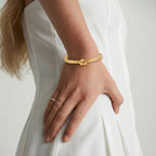 Golden Knot Cuff by LETICI & CO