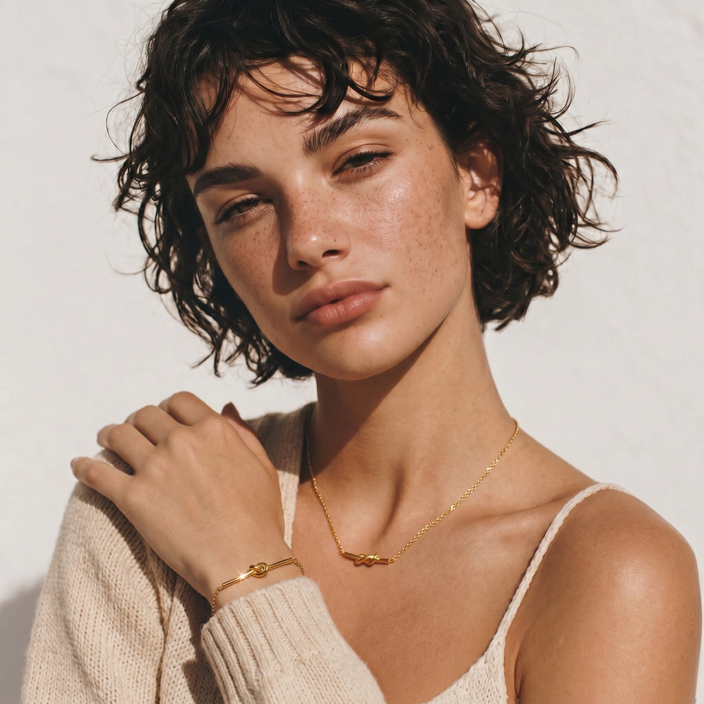 Twisted Knot Bar Bracelet by LETICI & CO