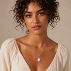 Pearl Halo Necklace by LETICI & CO