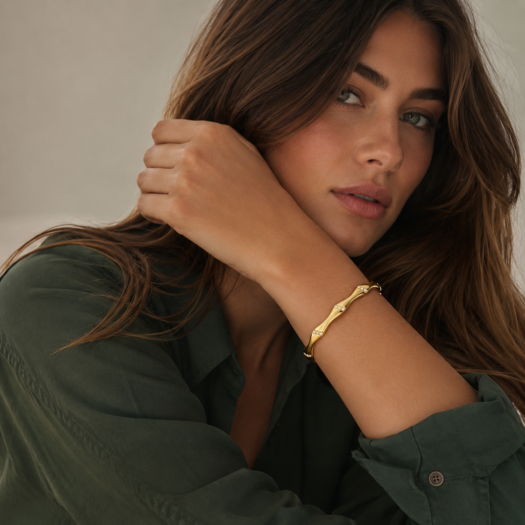 Bamboo Spark Bangle by LETICI & CO
