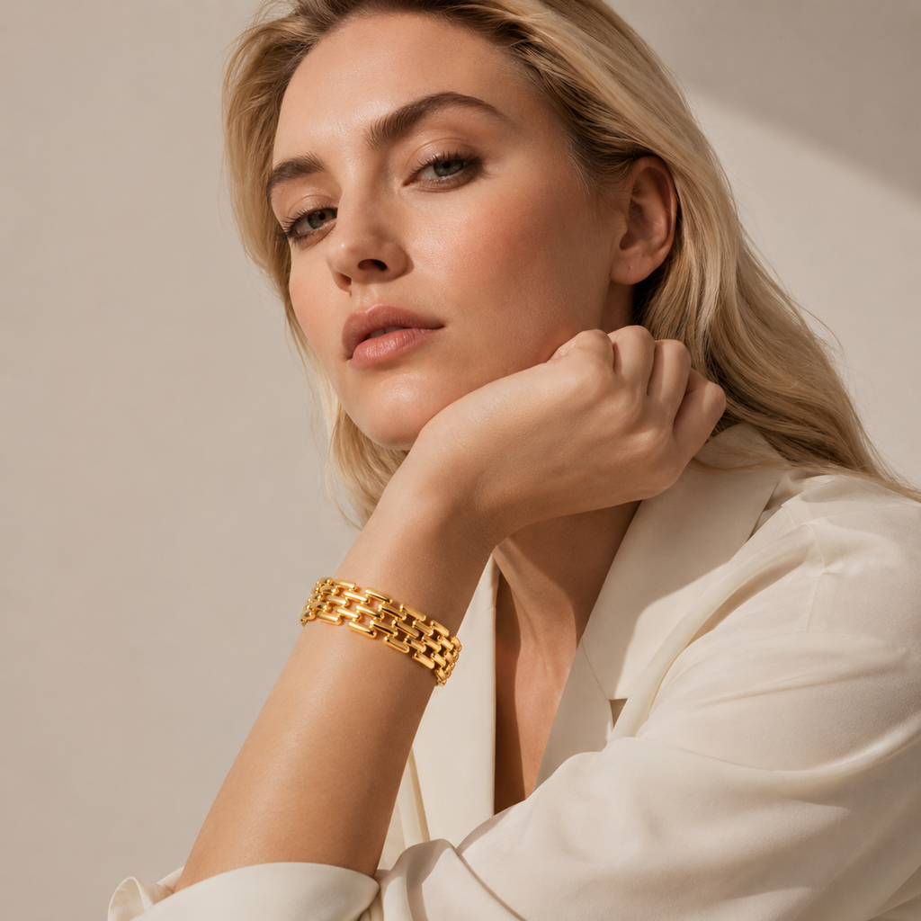 Grid Link Bracelet by LETICI & CO