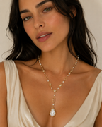 Lumina Pearl Station Necklace by LETICI & CO